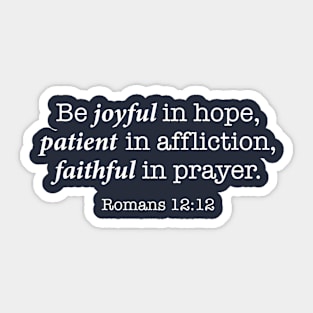 Romans 12:12 Sticker